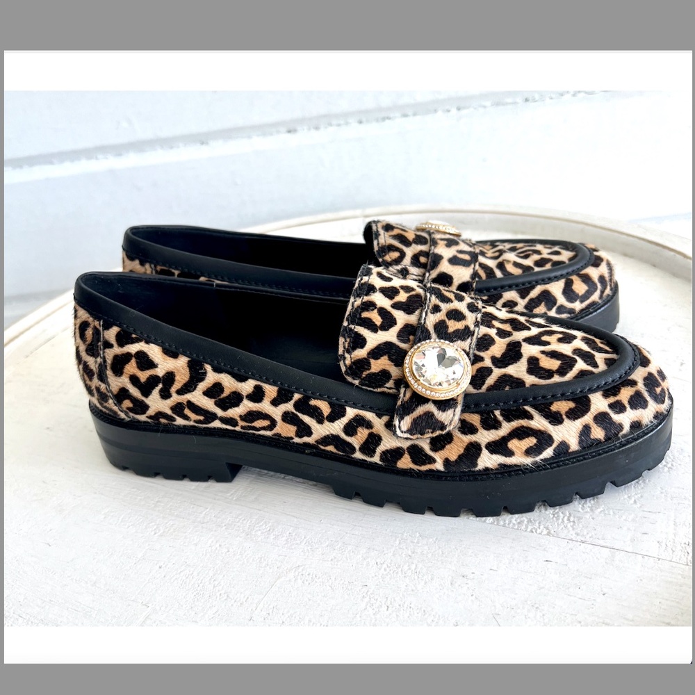 Kate Spade Leopard Print Loafers